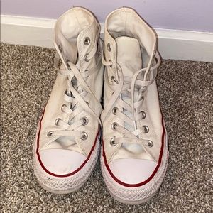 White converse high tops